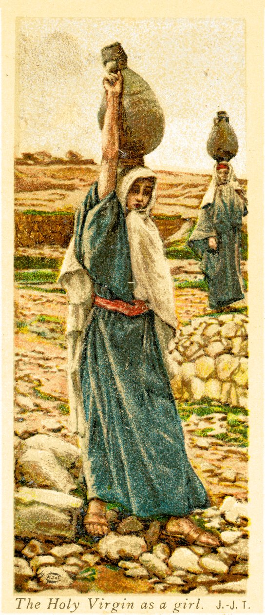 A Szent Szűz lányként, - Biblia alkotó: James Jacques Joseph after Tissot