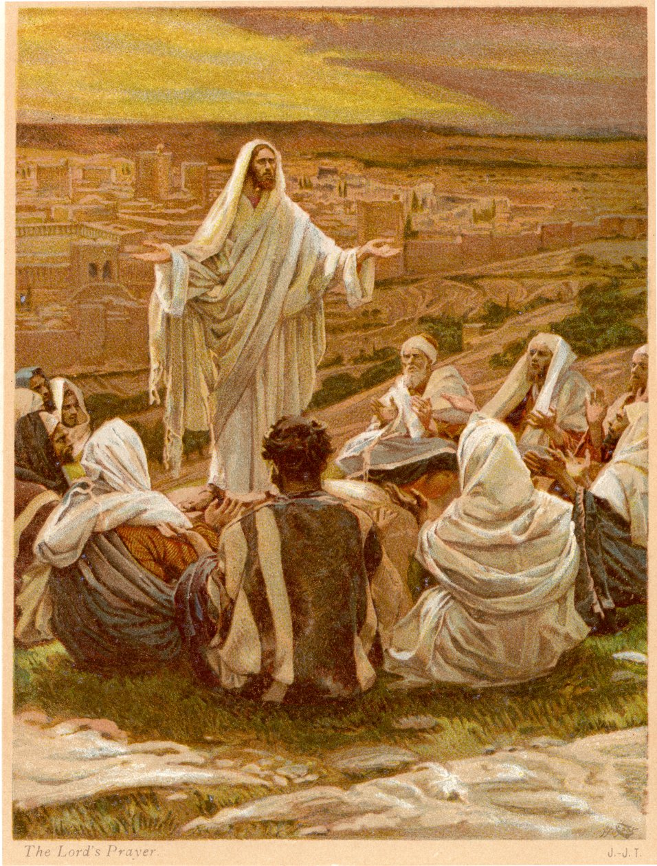Lords Prayer - Szent Lukács, 11. fejezet - Biblia alkotó: James Jacques Joseph after Tissot