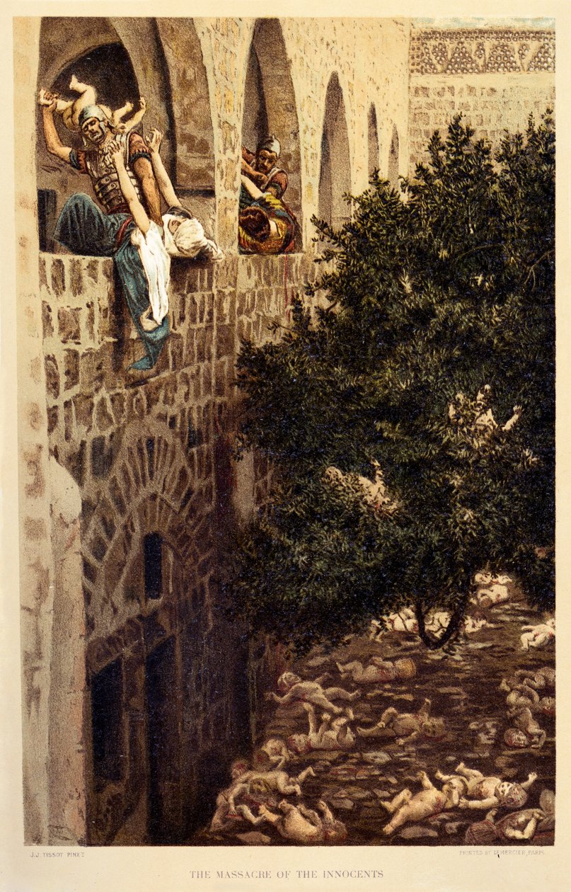 Az ártatlanok mészárlása, Szent Lukács, Biblia alkotó: James Jacques Joseph after Tissot
