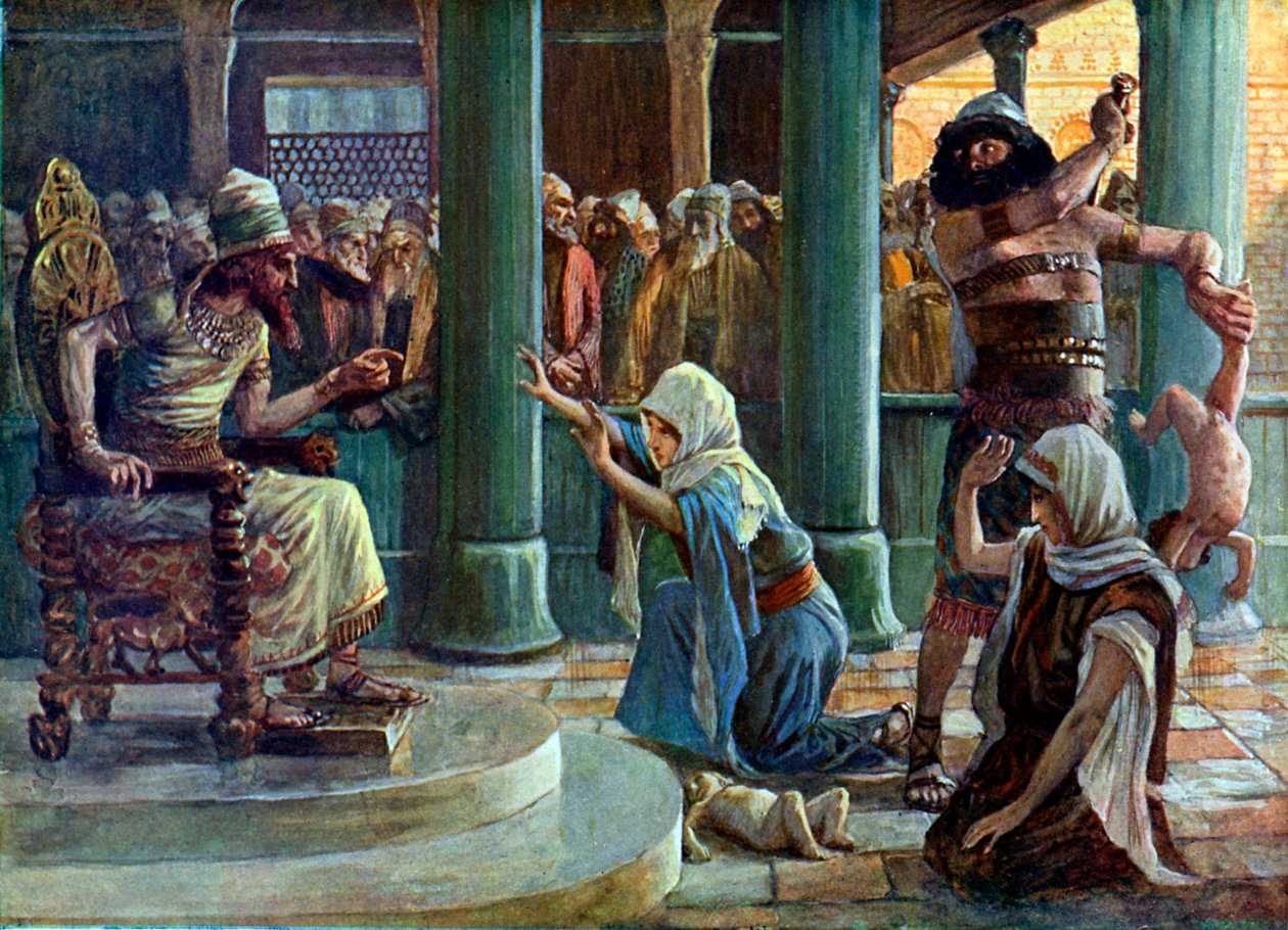 Salamon bölcsessége J James Tissot - Biblia alkotó: James Jacques Joseph after Tissot