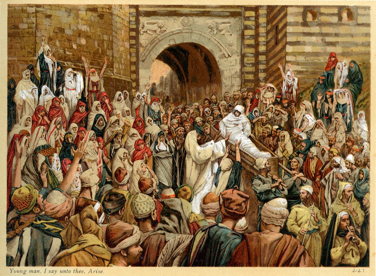 Fiatalember, mondom neked: kelj fel - Szent Lukács - Biblia alkotó: James Jacques Joseph after Tissot