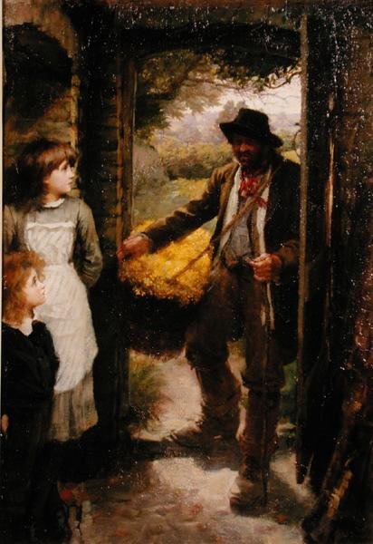 A kankalingyűjtő (olaj, vászon) alkotó: James Jebusa Shannon