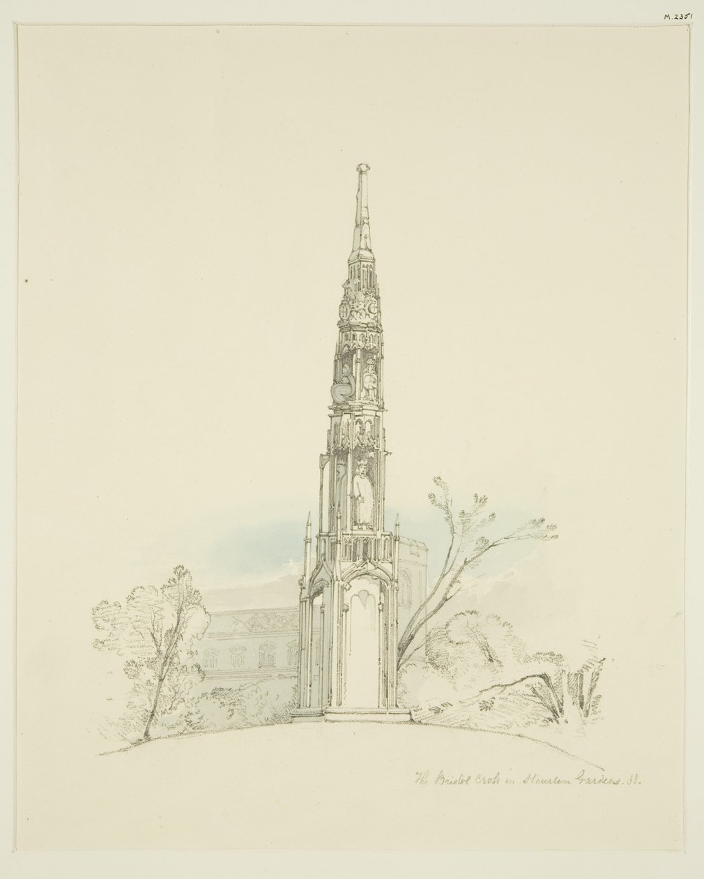Bristol High Cross a Stourhead Gardensben alkotó: James Johnson