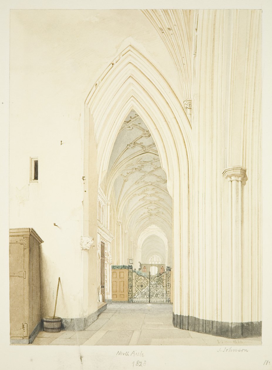A St Mary Redcliffe északi folyosója keletre néz alkotó: James Johnson