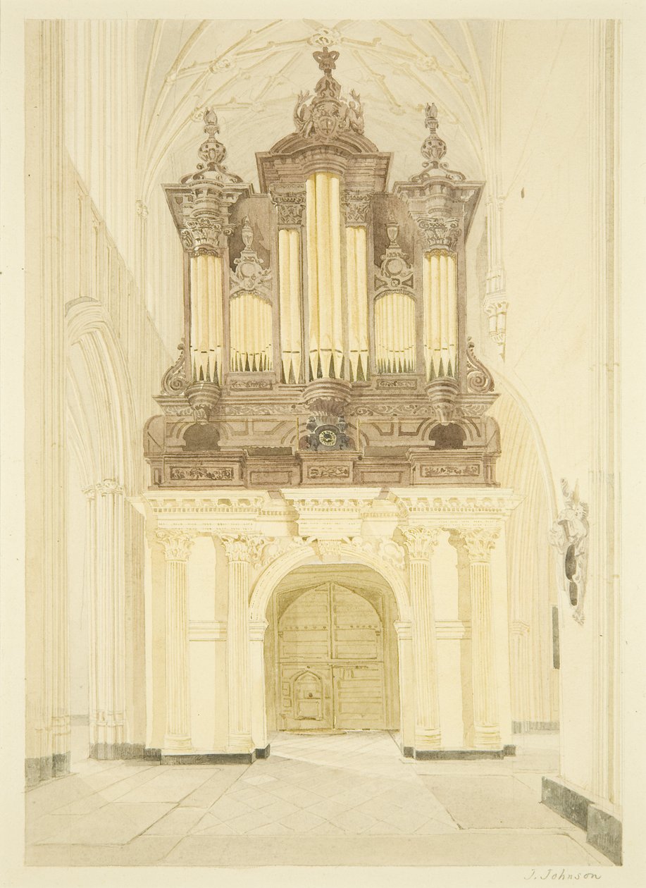 St Mary Redcliffe orgona és orgona padlása alkotó: James Johnson