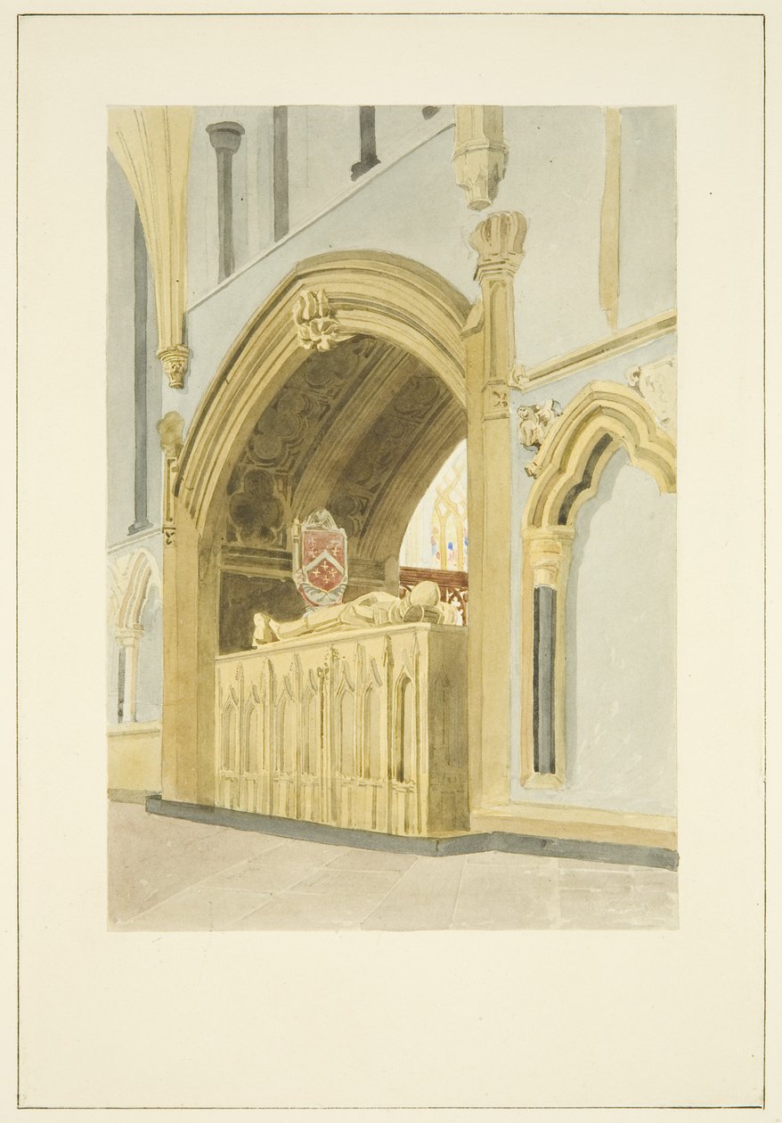 Robert Fitzharding sírja, meghalt 1170-ben, a bristoli katedrálisban alkotó: James Johnson