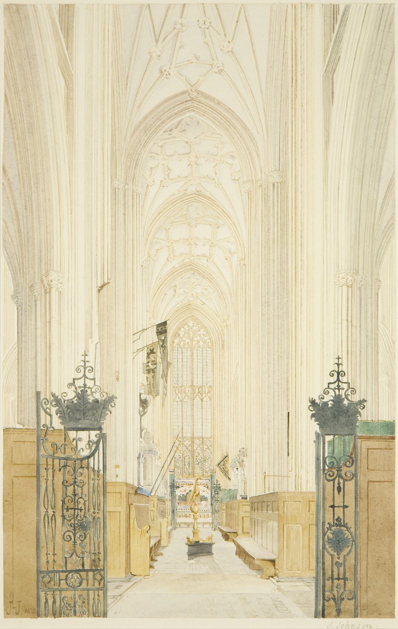 St Mary Redcliffe kereszthajója délre néz alkotó: James Johnson