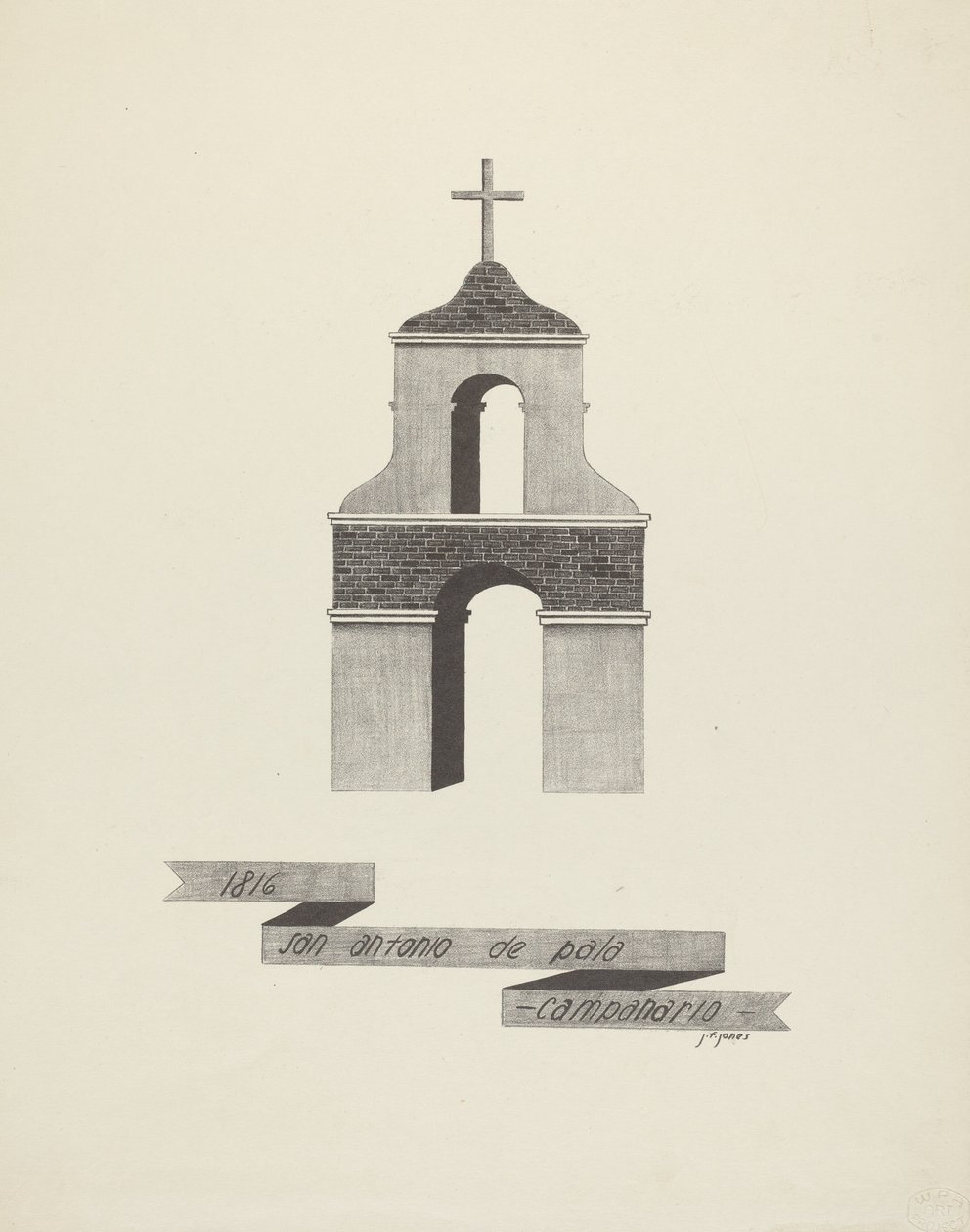 San Antonio de Pala – Harangtorony alkotó: James Jones
