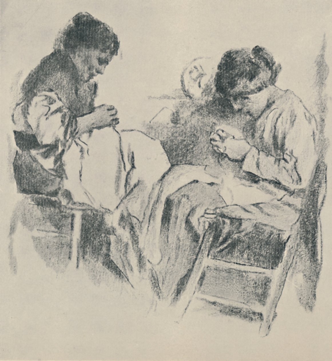 Spanyol varrónők, 1919 alkotó: James Kerr Lawson