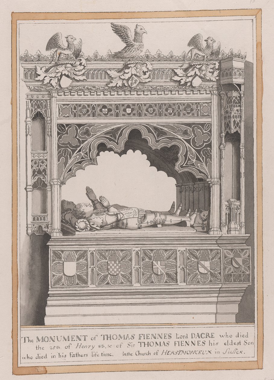 Thomas Fiennes emlékműve alkotó: James Lambert  of Lewes