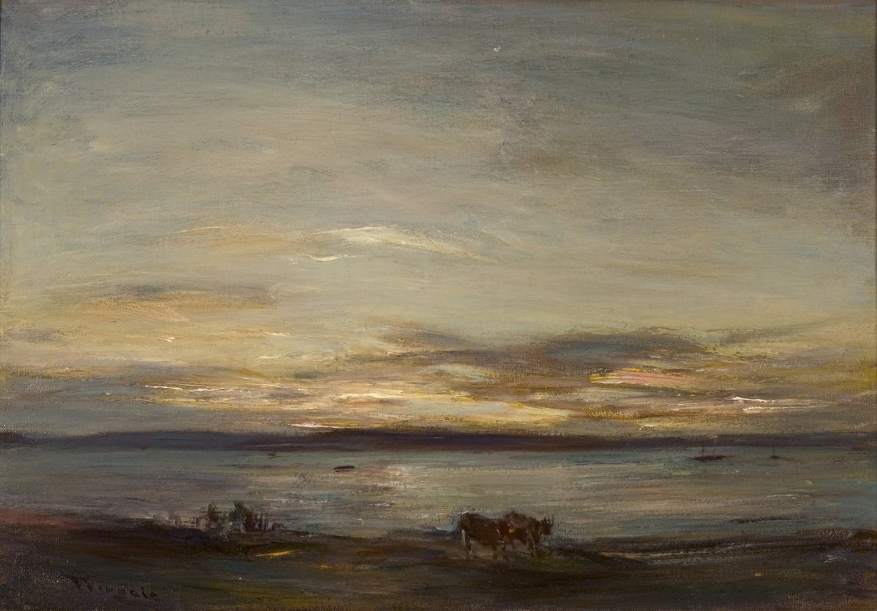 Golden Sunset, Fairlie (olaj, vászon) alkotó: James Lawton Wingate