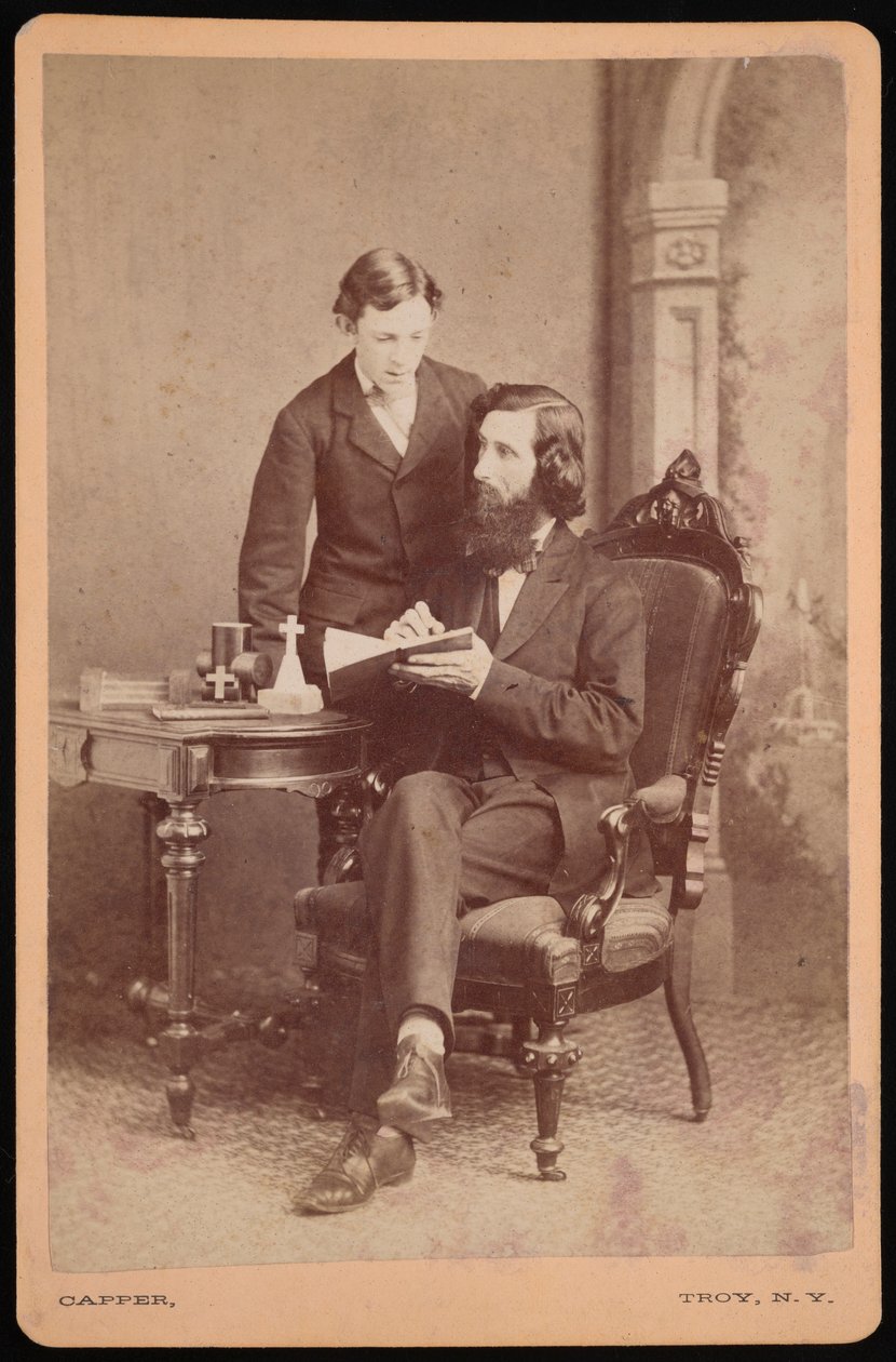 Samuel Edward Warren portréja 1831-1909 diákjával, 1877 előtt. alkotó: James M Capper