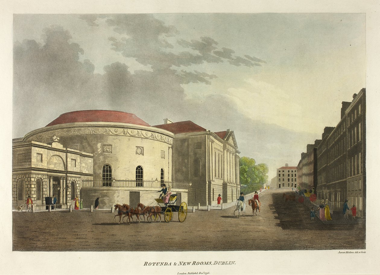 Rotunda és új szobák - Dublin alkotó: James Malton