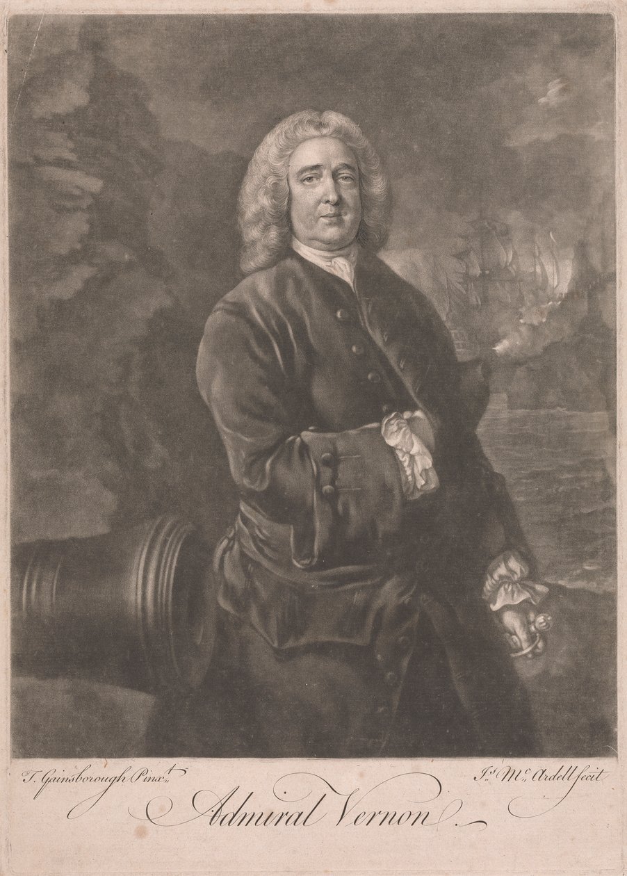 Edward Vernon admirális alkotó: James McArdell