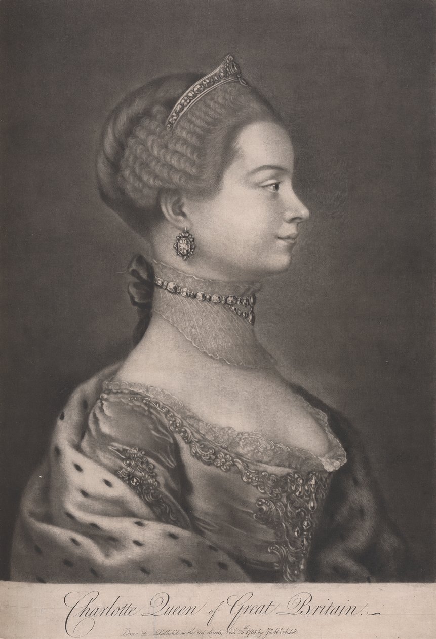 Charlotte, Nagy-Britannia királynője alkotó: James McArdell