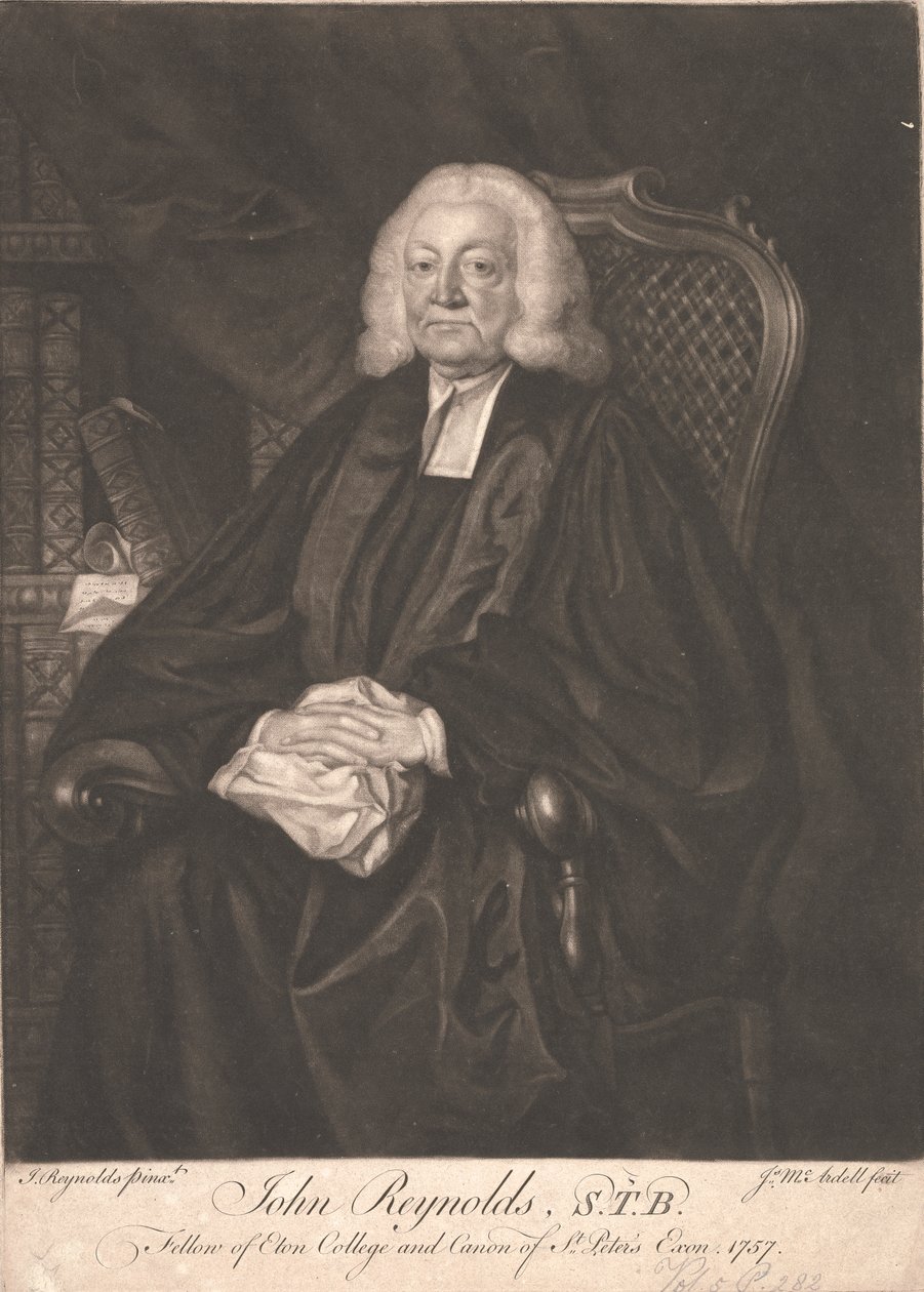 Dr. John Reynolds, S.T.B. alkotó: James McArdell