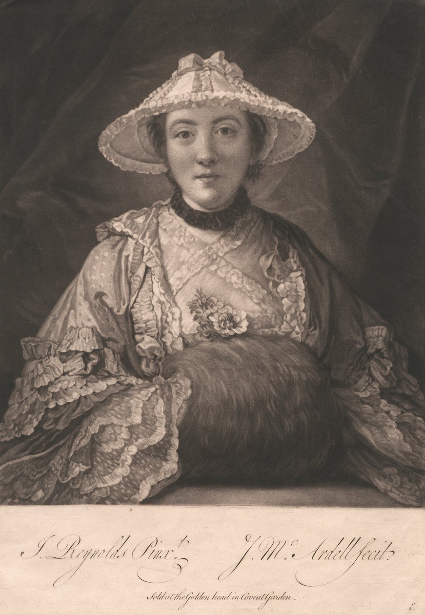 Lady Fenhoulet, amikor Miss Anne Day alkotó: James McArdell