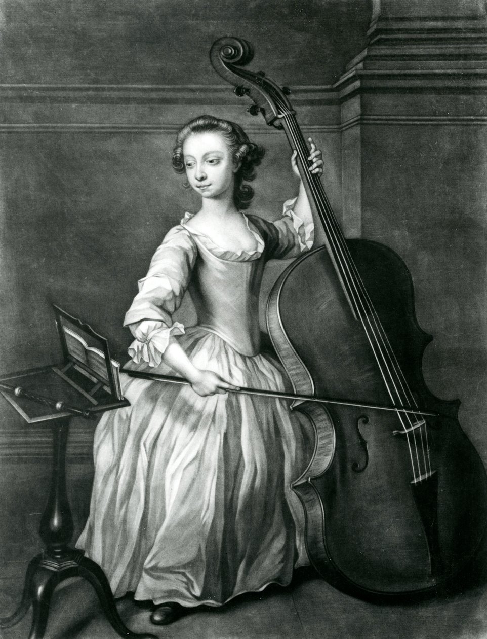 Benjamin Hallett portréja (mezzotint) alkotó: James McArdell
