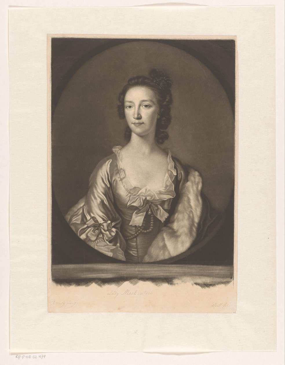 Anne Farquharson-MacKintosh portréja alkotó: James McArdell