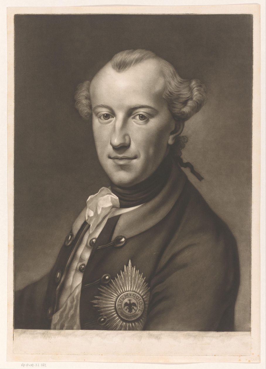 Braunschweig-Wolfenbütteli Károly Vilmos Ferdinánd portréja alkotó: James McArdell