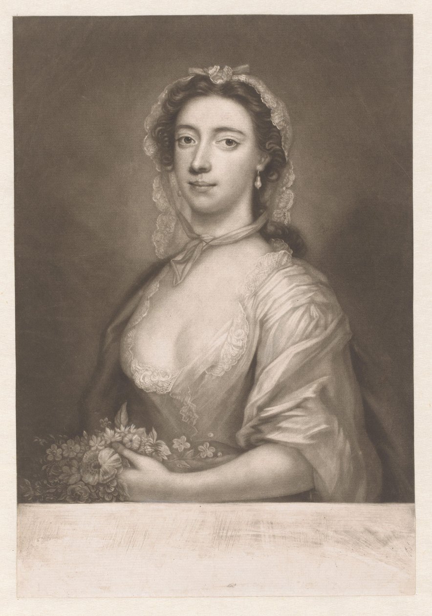 Margaret („Peg”) Woffington portréja alkotó: James McArdell