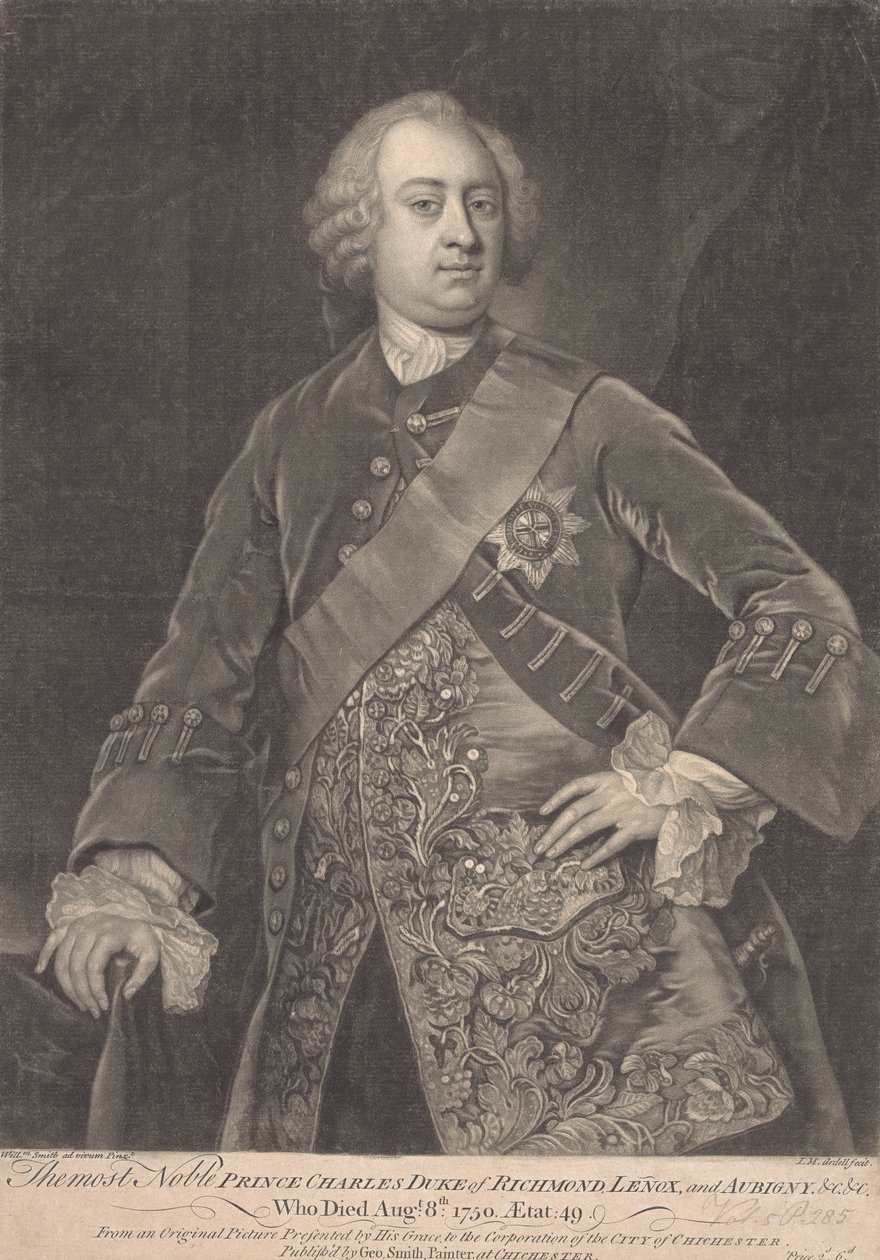 Károly herceg, Richmond, Lenox és Aubigny 2. hercege alkotó: James McArdell