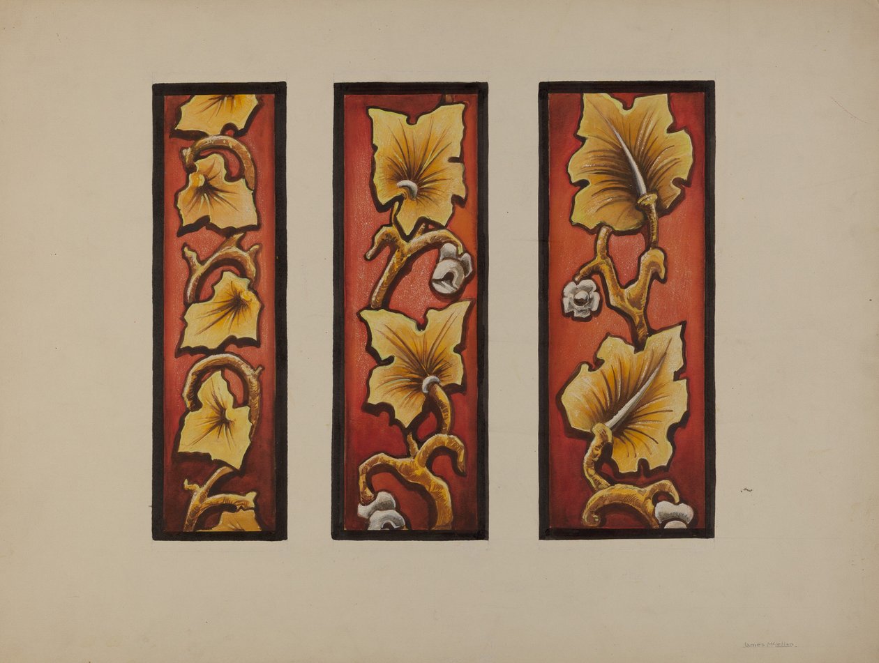 Festett üveg, c. 1937. alkotó: James McLellan