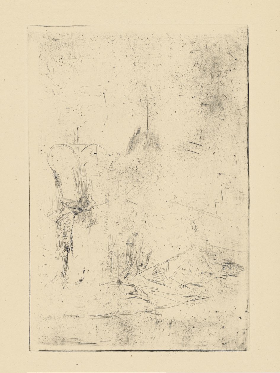 [76] Lenyomatok a Whistler törölt lemezeiről – [Ülős ábra]. alkotó: James Abbott McNeill Whistler