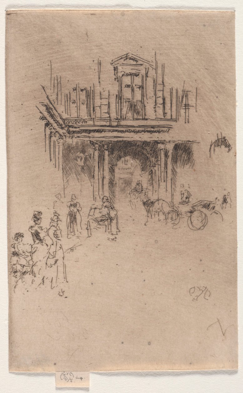 A Palais Royal egyik sarka alkotó: James McNeill Whistler