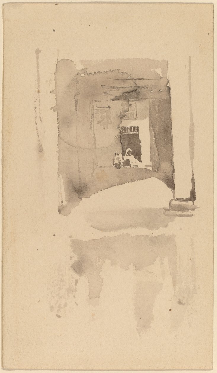Egy ajtó Ajaccióban alkotó: James Abbott McNeill Whistler
