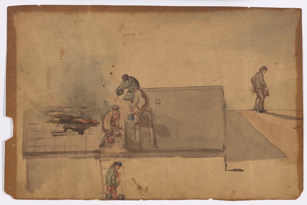 Tűz Pomfretben alkotó: James Abbott McNeill Whistler