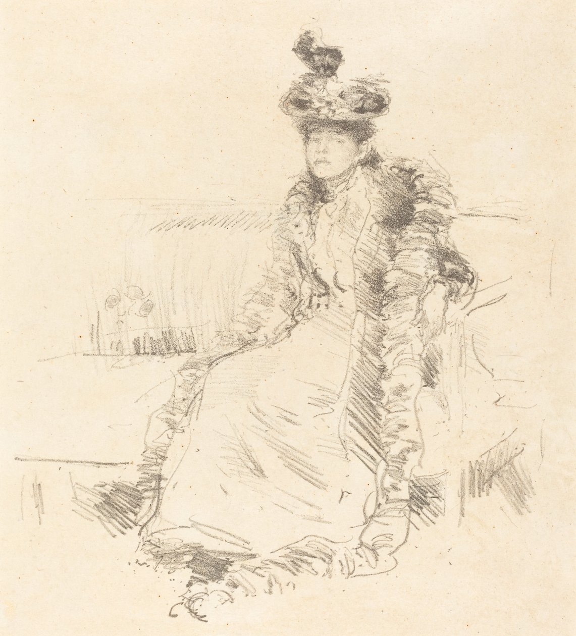 Ülő hölgy alkotó: James Abbott McNeill Whistler