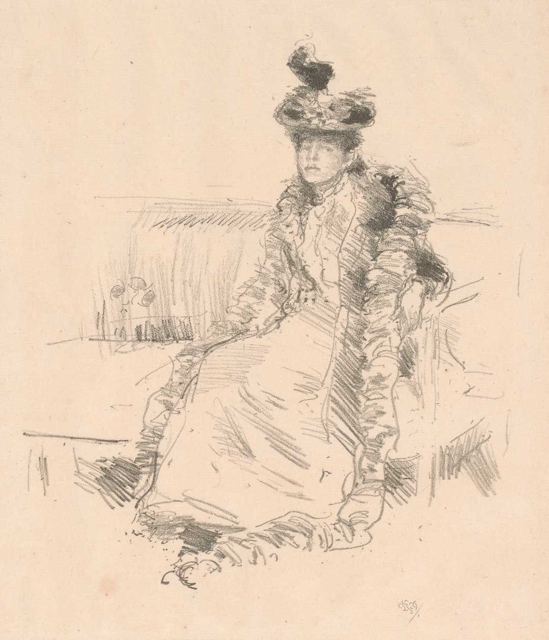 Ülő hölgy alkotó: James Abbott McNeill Whistler