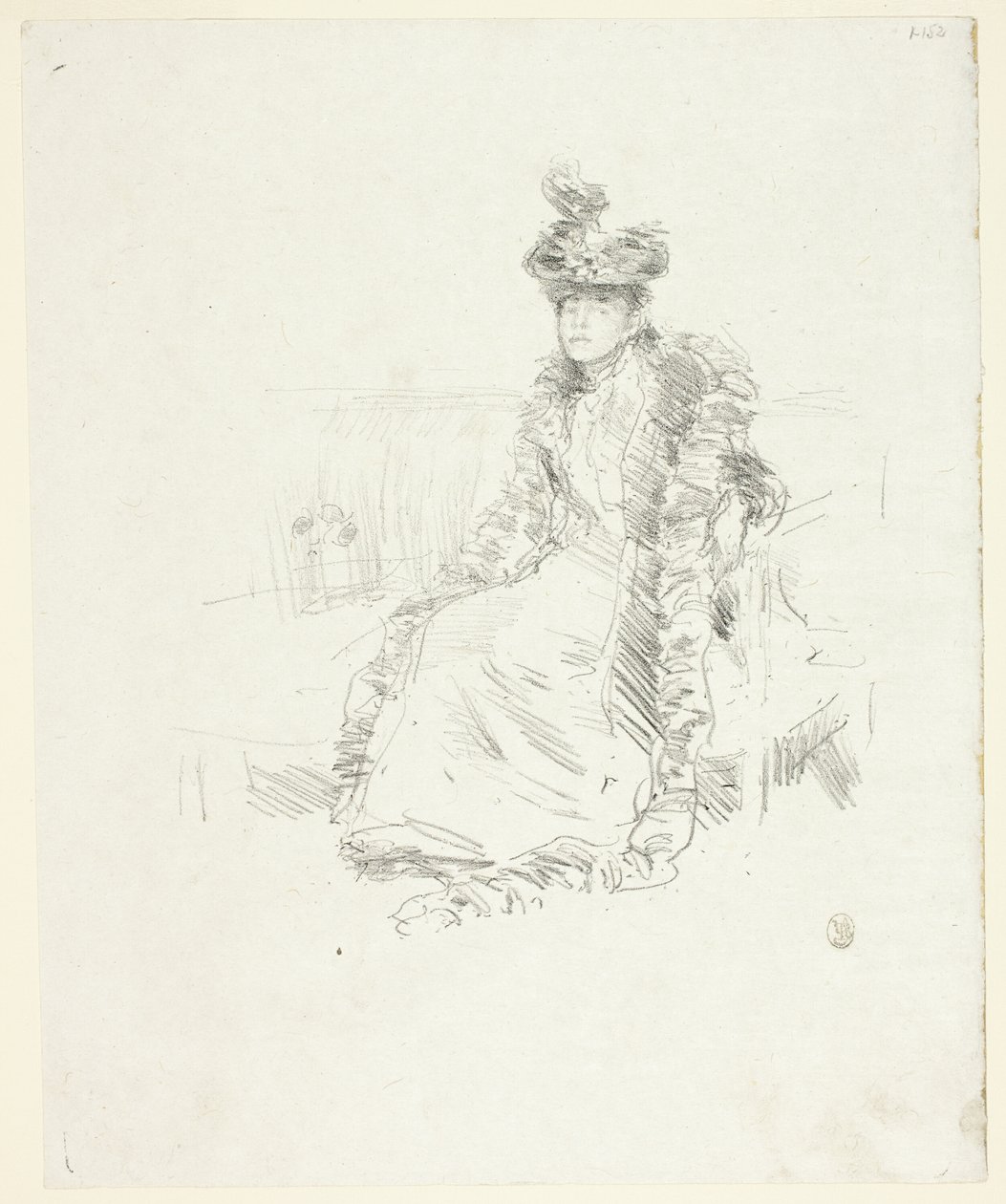 Ülő hölgy alkotó: James Abbott McNeill Whistler