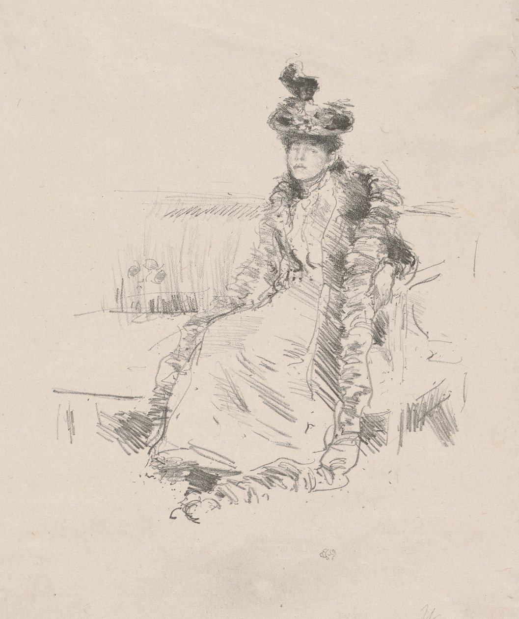 Ülő hölgy alkotó: James Abbott McNeill Whistler