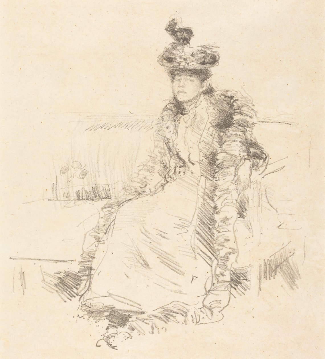 Ülő hölgy alkotó: James McNeill Whistler