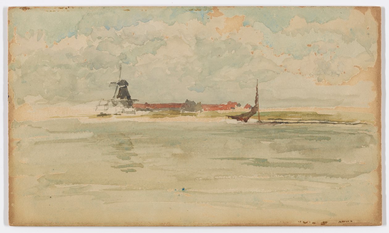 Egy kis piros jegyzet – Dordrecht alkotó: James Abbott McNeill Whistler