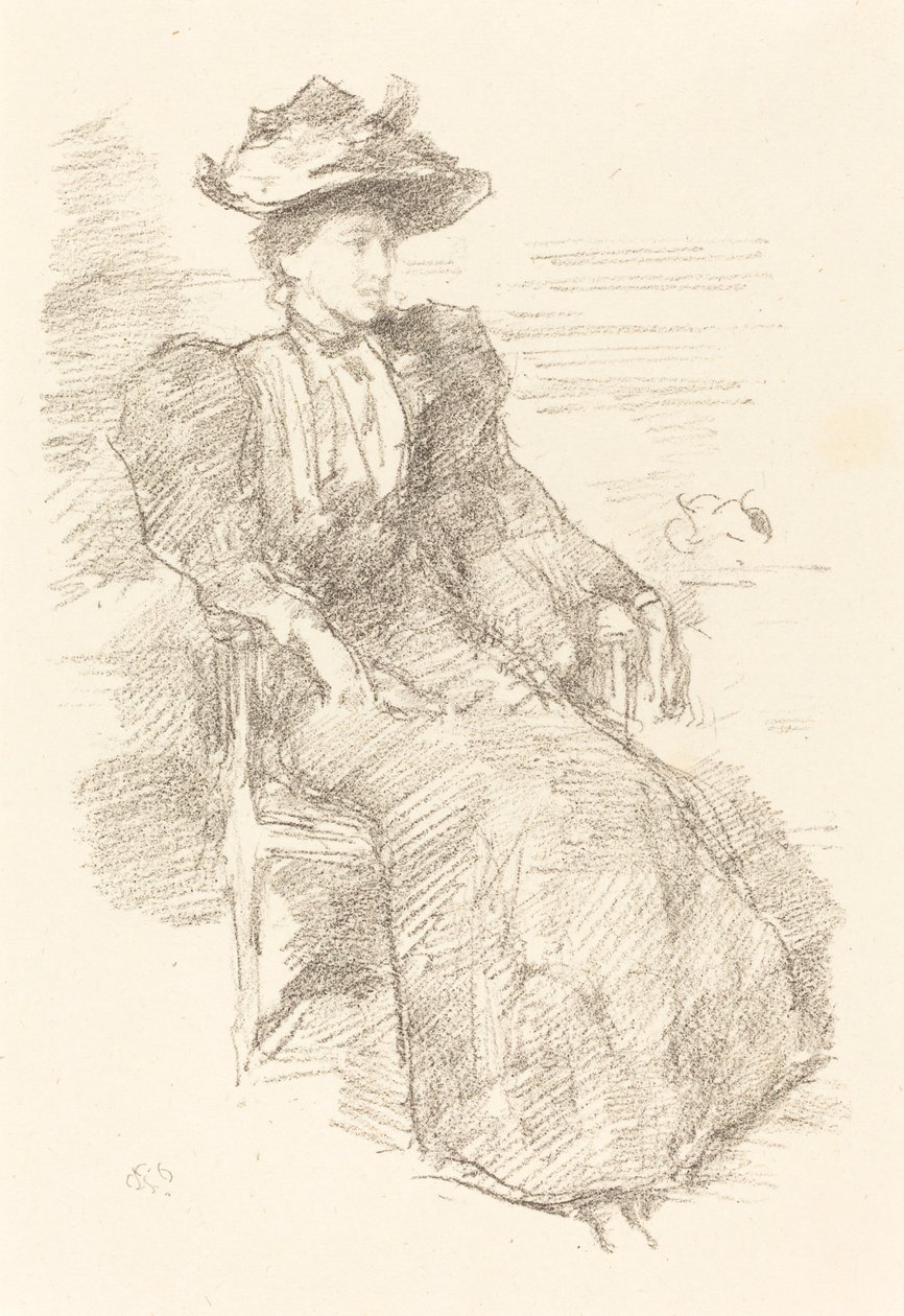Portré: Mildred Howells alkotó: James Abbott McNeill Whistler