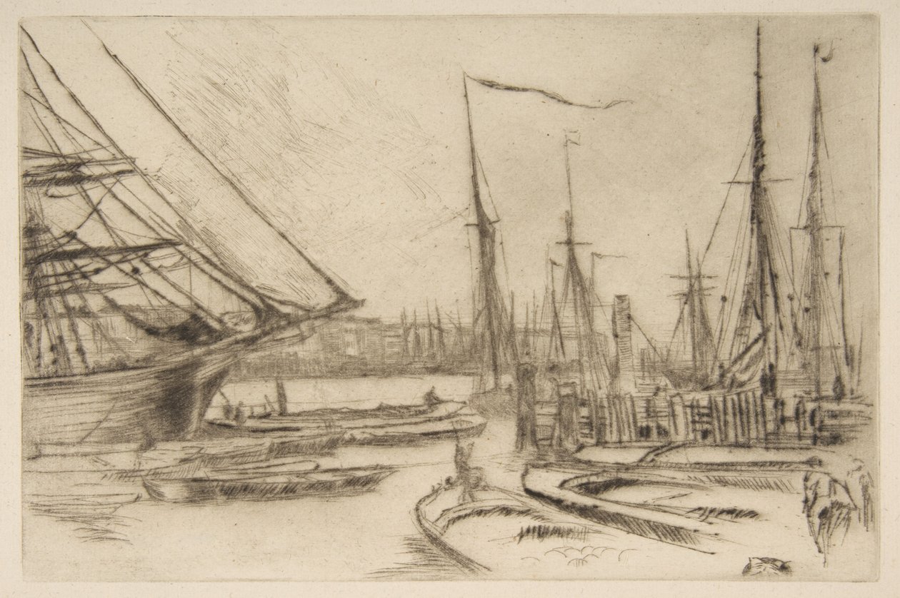 Egy pillanatfelvétel Billingsgate-ből (Billingsgate-ből) alkotó: James McNeill Whistler