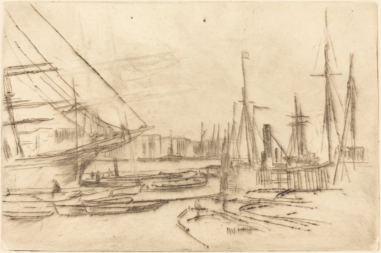 Vázlat a Billingsgate-től alkotó: James Abbott McNeill Whistler