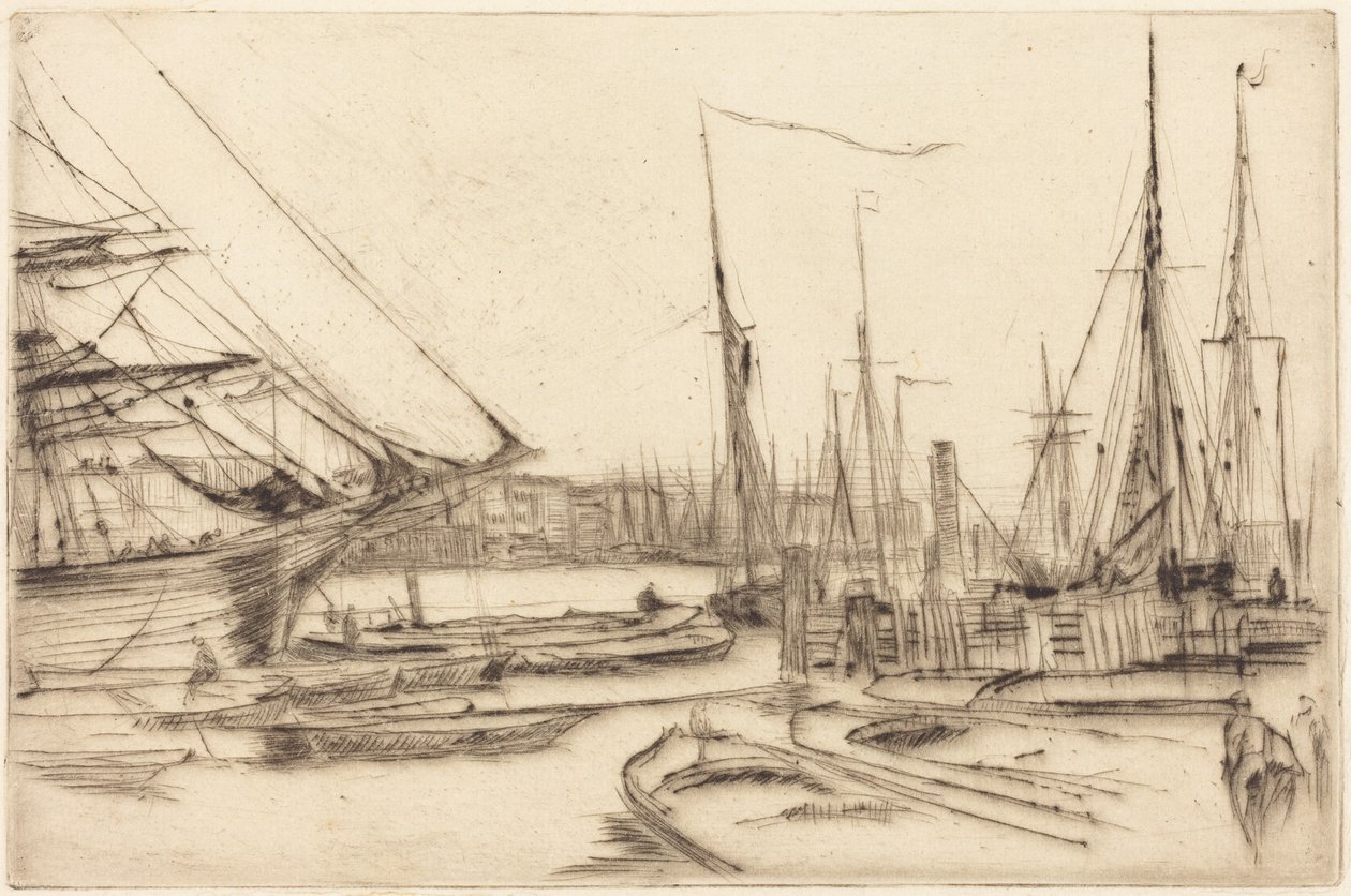 Egy pillanatfelvétel Billingsgate-ből alkotó: James McNeill Whistler