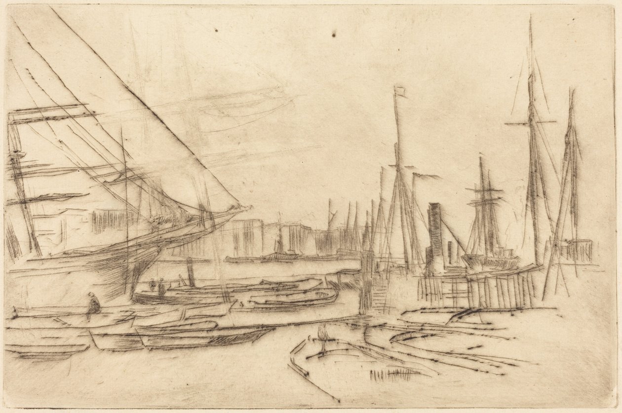 Vázlat Billingsgate-ből alkotó: James McNeill Whistler