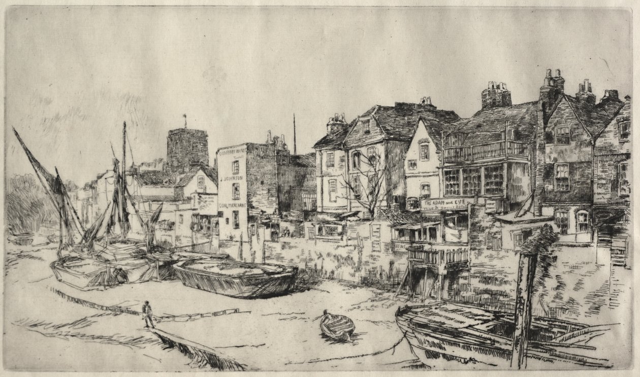 „Ádám és Éva” kocsma, régi Chelsea alkotó: James McNeill Whistler