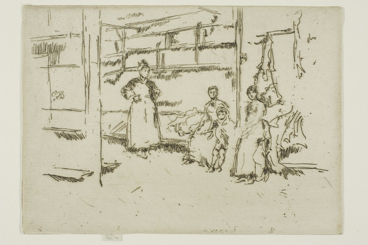 Kiárusítás után, Ruhacsere, Houndsditch alkotó: James Abbott McNeill Whistler