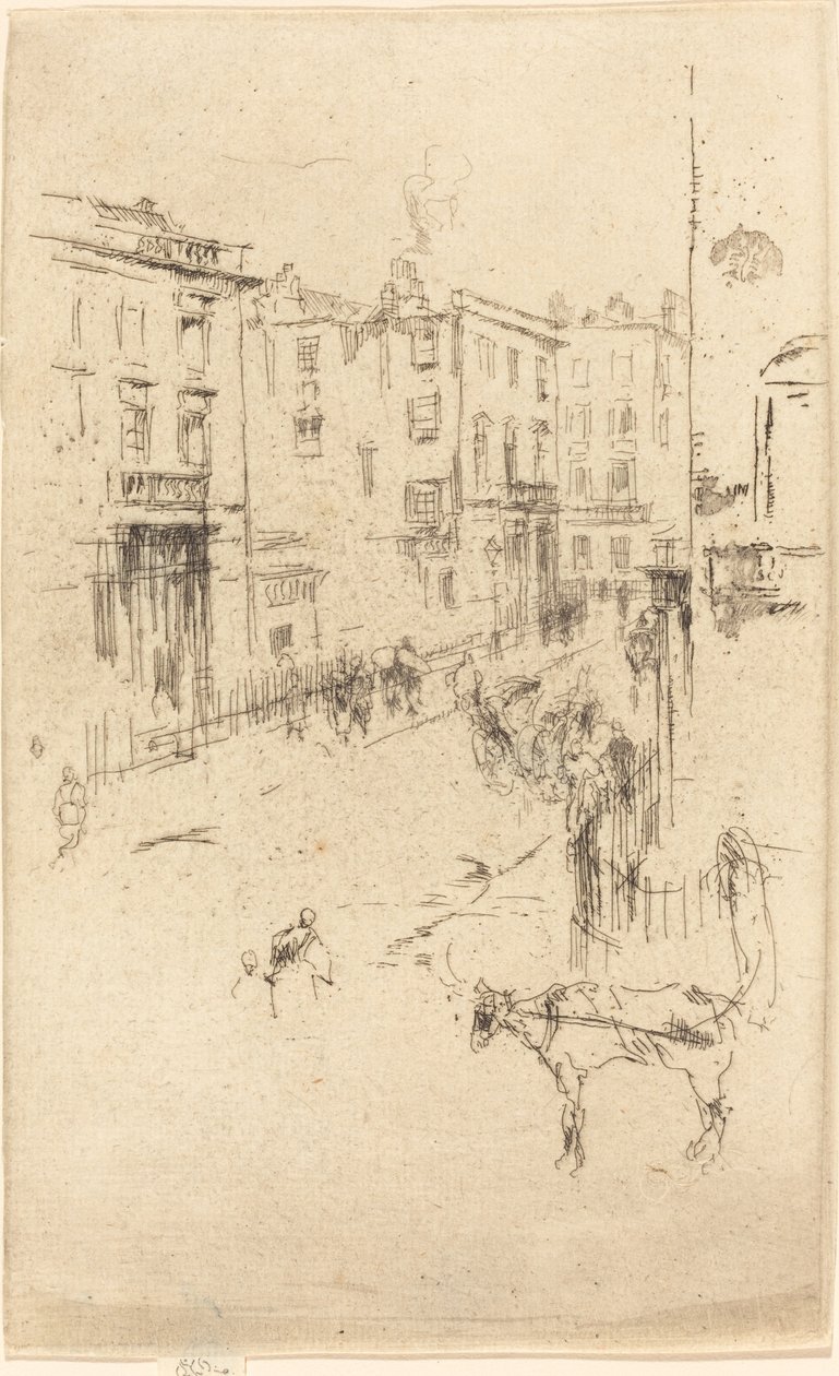 Alderney Street alkotó: James Abbott McNeill Whistler