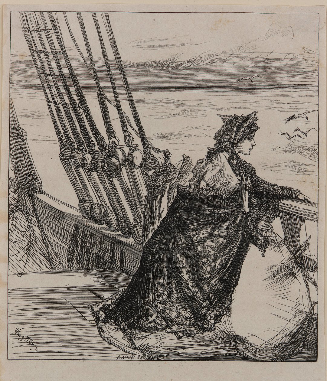 Illusztráció: <em>Az őrnagy lánya</em> alkotó: James Abbott McNeill Whistler