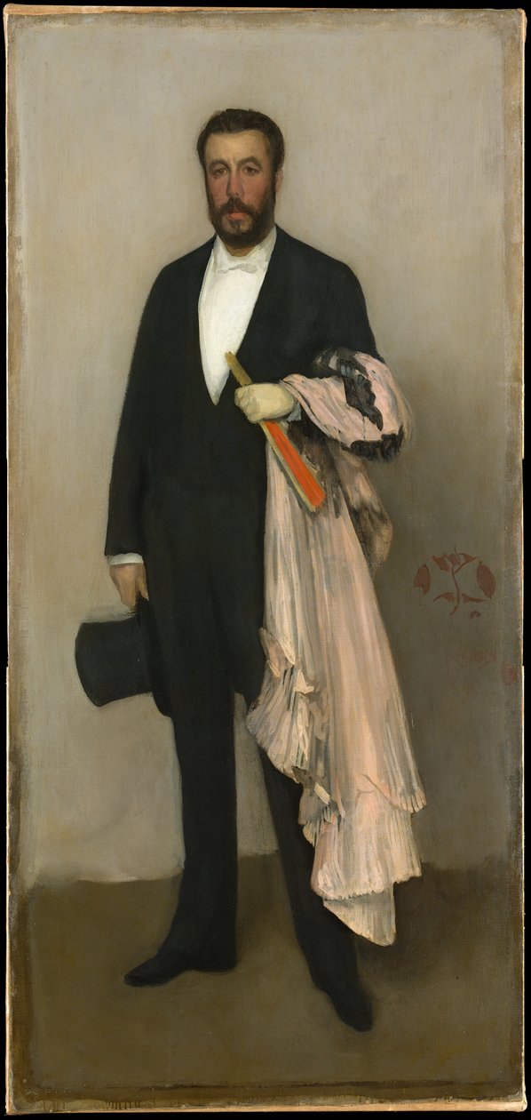 Hús színű és fekete kompozíció: Theodore Duret portréja alkotó: James McNeill Whistler