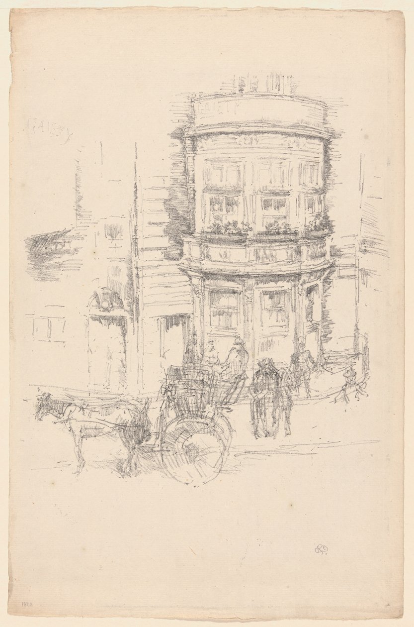 A Gaiety Színház hátulja alkotó: James Abbott McNeill Whistler