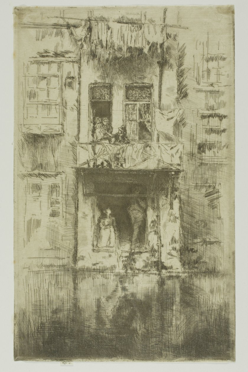 Erkély, Amszterdam alkotó: James Abbott McNeill Whistler