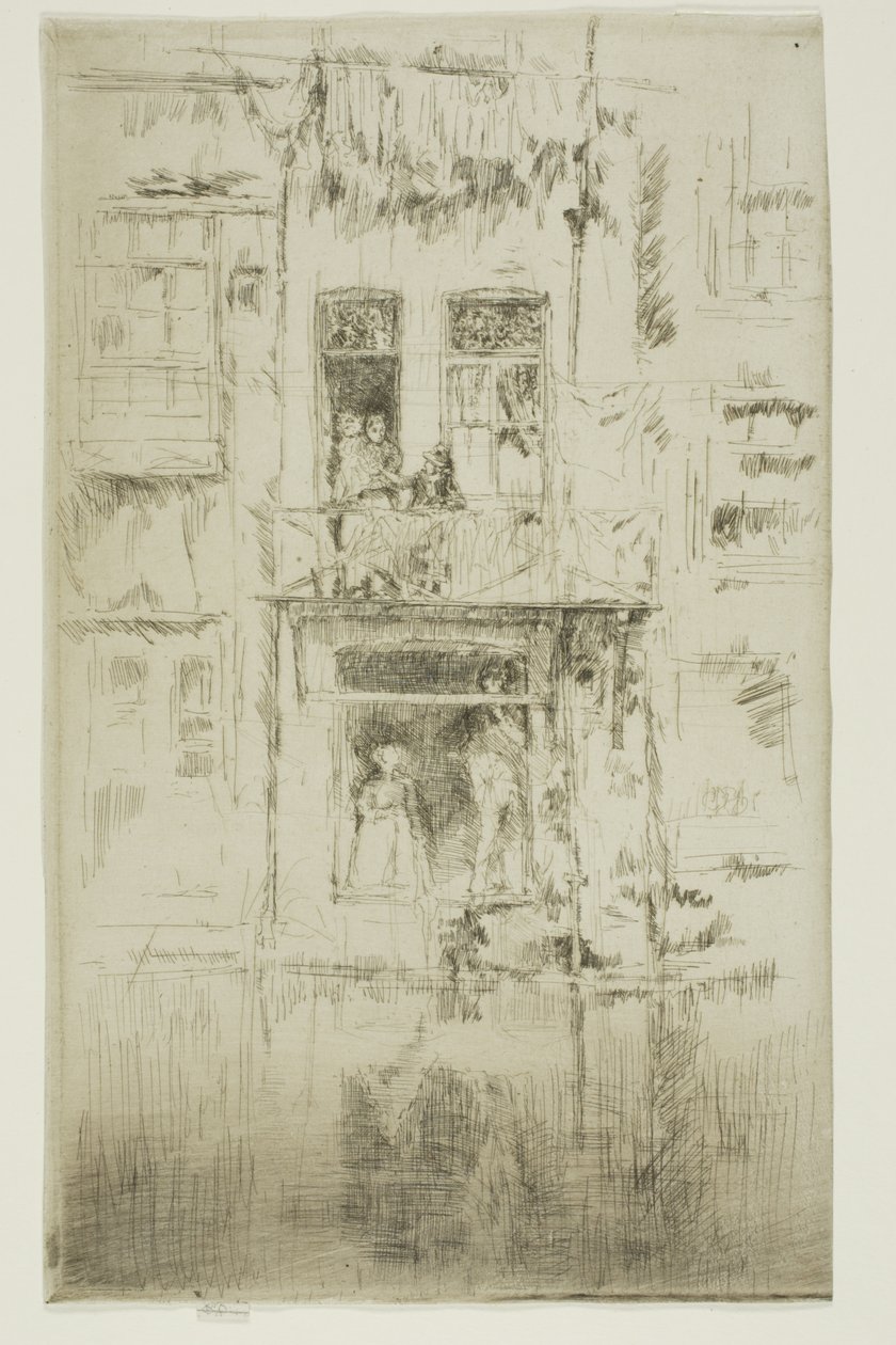 Erkély, Amszterdam alkotó: James Abbott McNeill Whistler